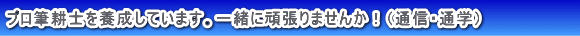 プロ筆耕士養成講座(通信・通学)
